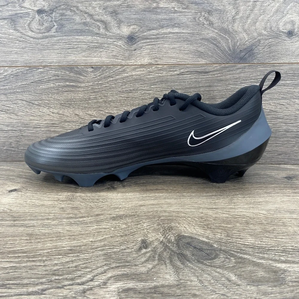 Nike Vapor Edge Shark 2 Football Cleats Mens 13 Black FB3303-002 Low Top Molded